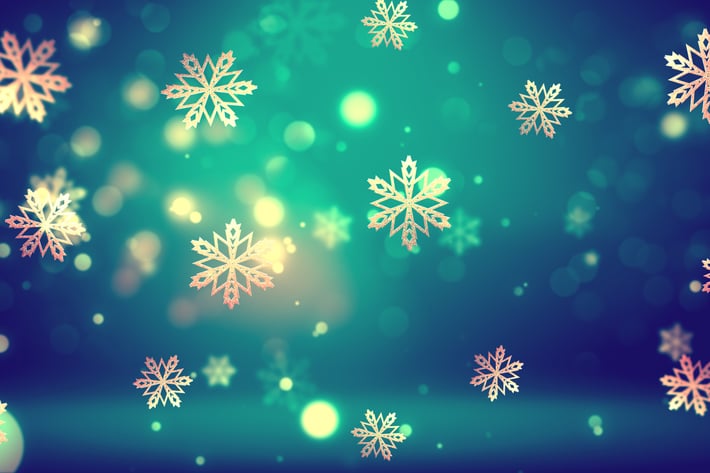 Christmas Gold Snowflakes 2