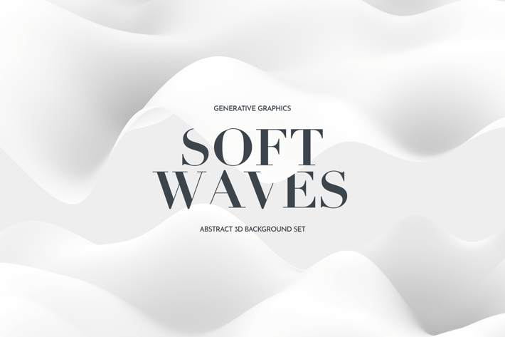 Soft White Waves Backgrounds Pack