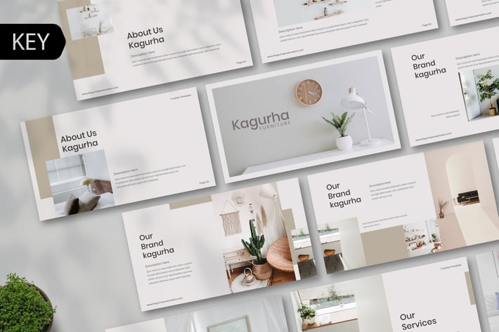 Kagurha furniture Keynote template