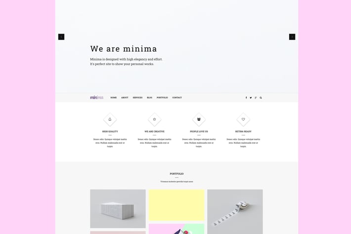 Minima - Creative & Professional Joomla Template