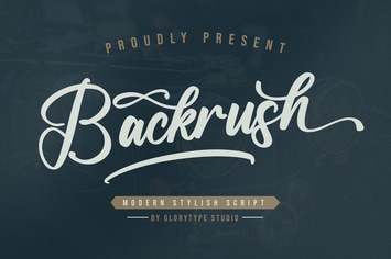 Backrush Modern Stylish Script Font