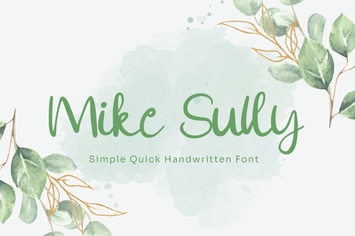 Mike Sully - Handwritten Font