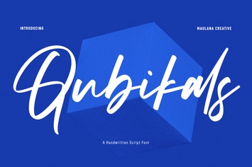 Qubikals Handwritten Script Font