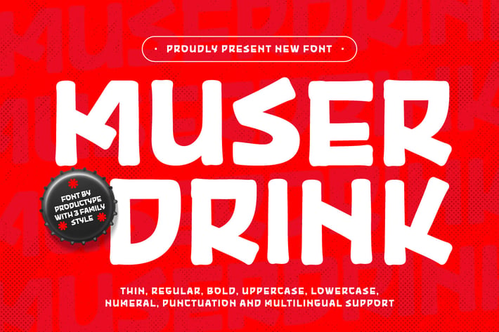 Muser Drink - Display Font