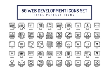 Web Development Line Icons