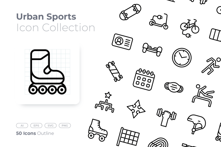 Urban Sports Outline Icon