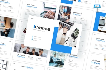 iCourse - Online Learning Keynote Template