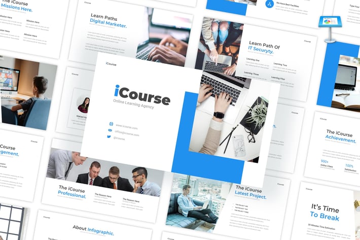 iCourse - Online Learning Keynote Template