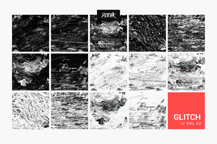 Glitch | Intense Backgrounds | Vol. 02