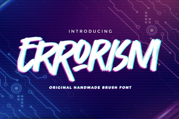 Errorism - Original Handmade Brush Font