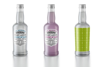 Tonic Water Bottle Mockup