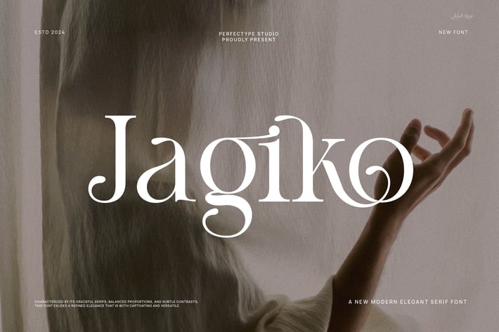 Jagiko Modern Ligature Serif Font