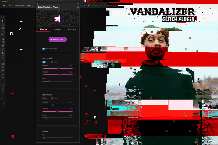 Glitch Vandalizer - Photoshop Plugin