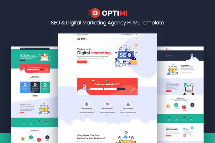 Optimi - SEO & Digital Marketing Agency Template