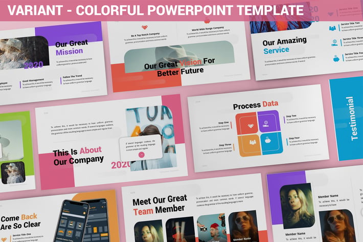 Variant - Colorful Powerpoint Template