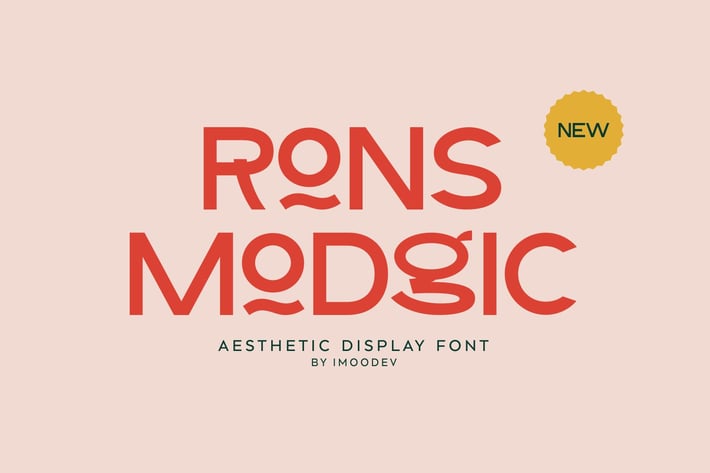 Rons Modgic - Modern Display Fonts