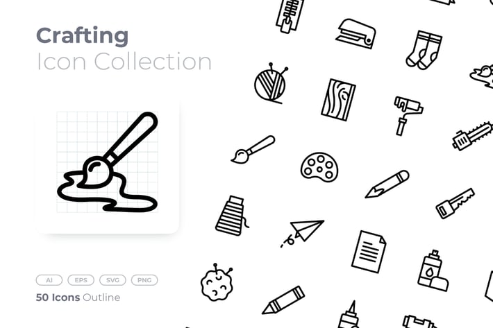 Crafting Outline Icon