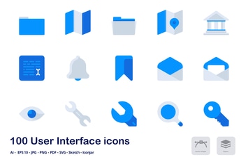 User Interface Accent Duo Tone Flat Icons