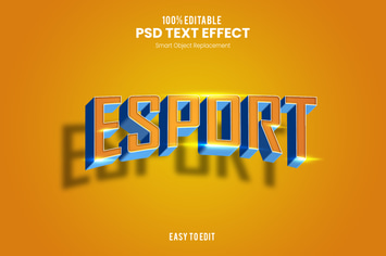 Esport - Sporty PSD Text Effect