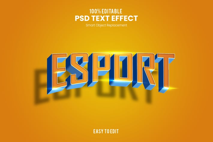 Esport - Sporty PSD Text Effect