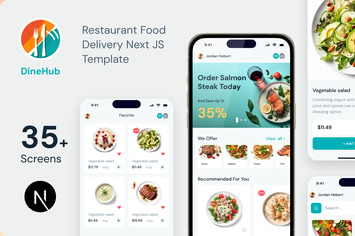 DineHub - Restaurant Food Delivery Next JS App