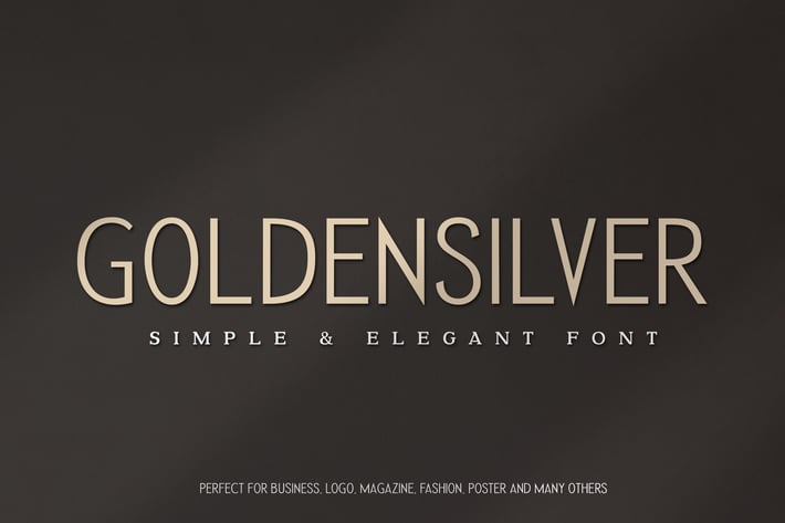 Golden Silver Agency Font