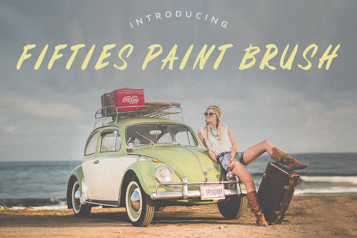 Fifties Paint Brush Font