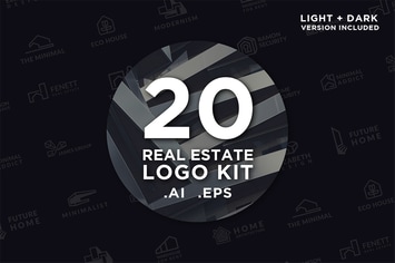 20 Real Estate Logo Kit