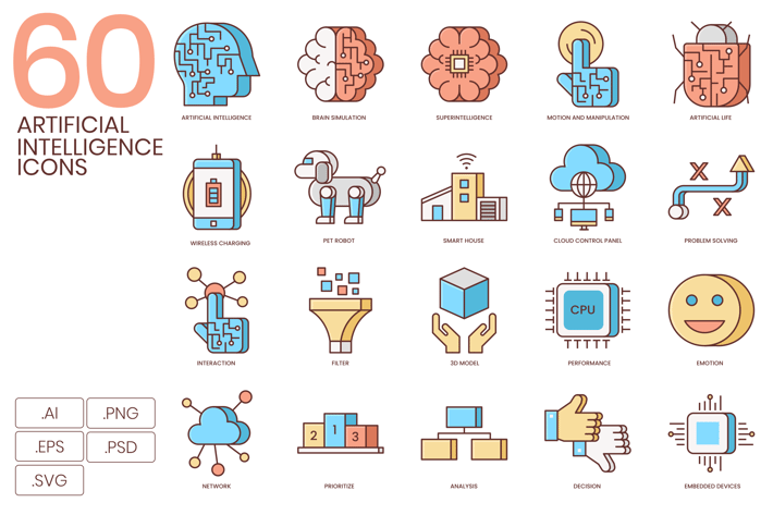 Artificial Intelligence Icons
