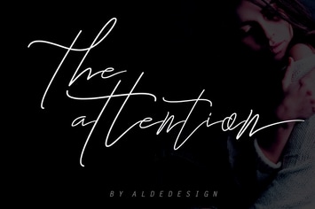 The Attention - Signature Font