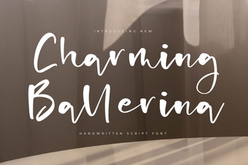 Charming Ballerina Handwritten Script Font