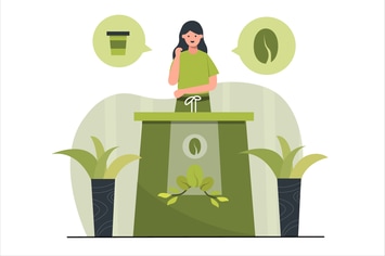Barista Flat Design