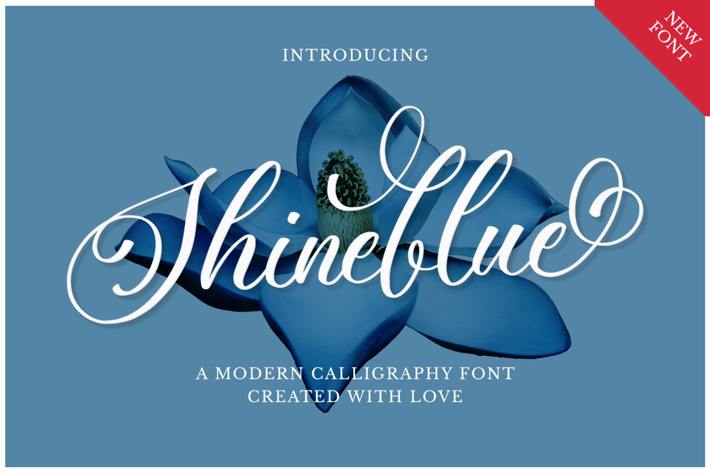 Shineblue - Romantic Calligraphy Font