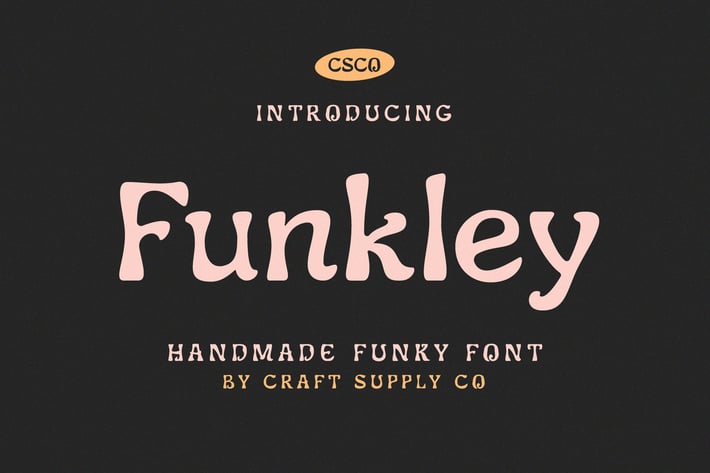 Funkley - Handmade Funky Font