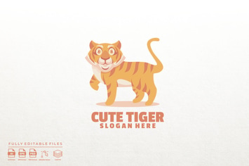 Cute tiger logo