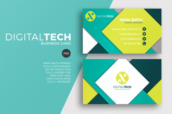 Digital Technology Business Card