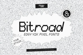 Bitroad Edgy Y2K Pixel Font