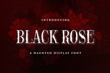 Black Rose - Haunted Display Font