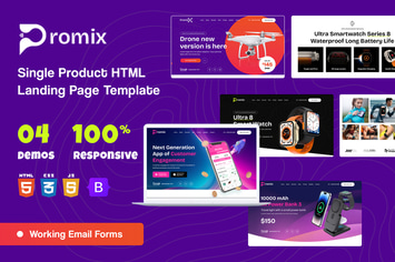 Promix - Single Product HTML Landing Page Template