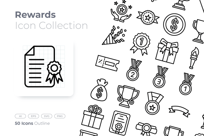 Rewards Outline Icon