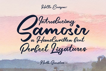 Samosir | Handwritten Font