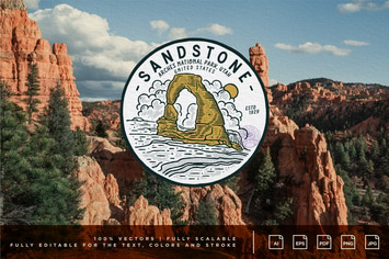 Badges Design - Sandstone