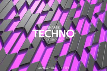 Techno Shapes Backgrounds