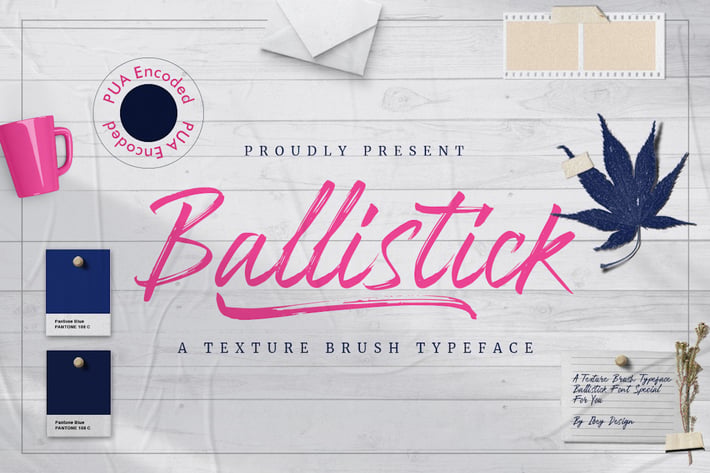 Ballistick - Brush Font with Swash