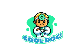 cool doctor - Mascot Logo