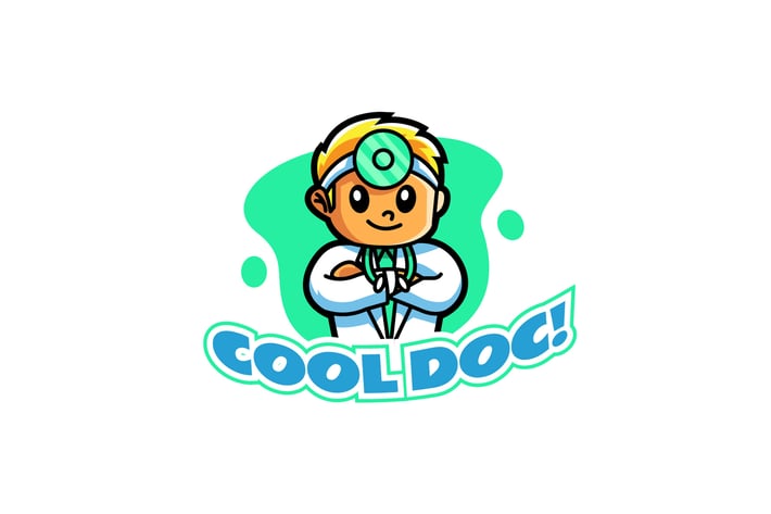 cool doctor - Mascot Logo