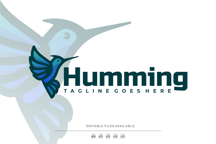 Humming Bird Gradient Logo