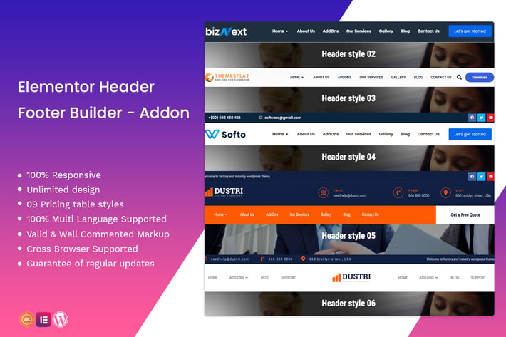 Elementor Header Footer Builder - Addon