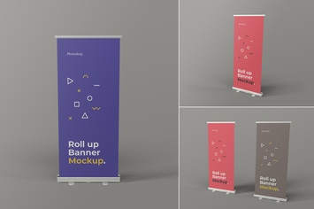 Roll Up Banner Mockups