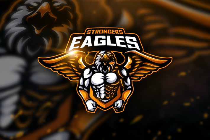 Eagles Strongers - Mascot & Esport Logo